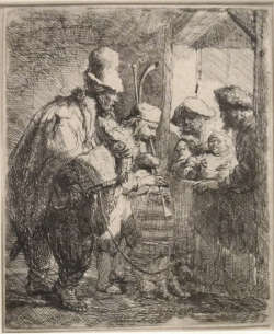 Strolling Musicians, Rembrandt van Rijn